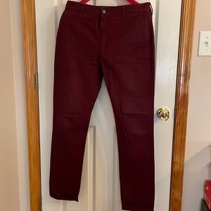 Burgundy Mens Levi's Strauss pants
